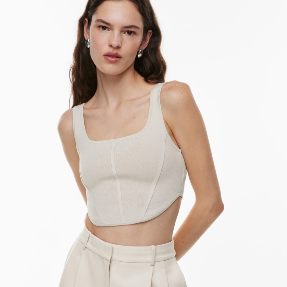 BABATON Sculpt Knit Bustier Tank